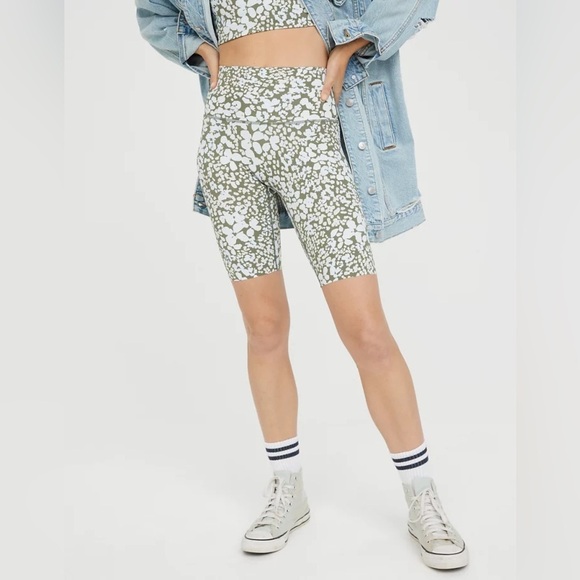 aerie Pants - OFFLINE By Aerie Goals 9" Printed Bike Short